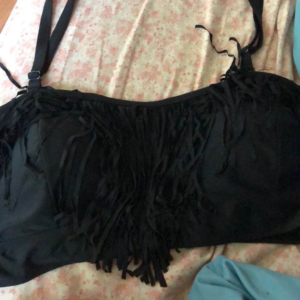 Torrid size 4 fringe bathing suit top